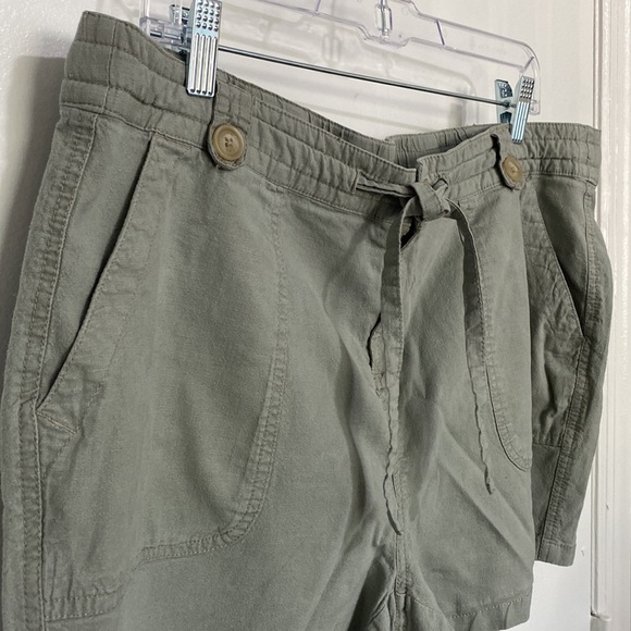 TORRID Linen Sage Green Drawstring Short Plus Size Short Sz 16 - Picture 5 of 10